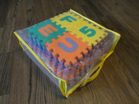 Penové puzzle - 30 ks- čísla + abc + doprava, 