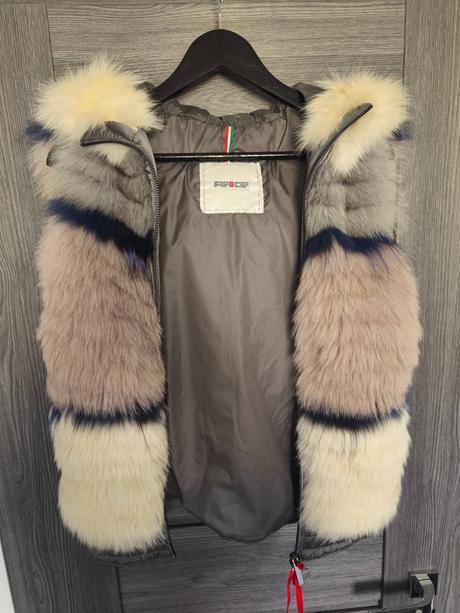 Vesta s pravou kozusinkou flo&clo, s