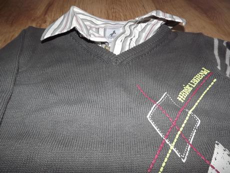Menčestráky + pulóvrik, c&a,116