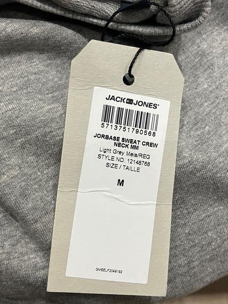 Pánska sivá mikina jack jones (m), m