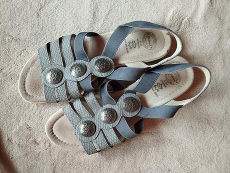 Dámske kožené sandále, 41