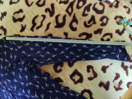 Modra bluzka so zirafami koton, l