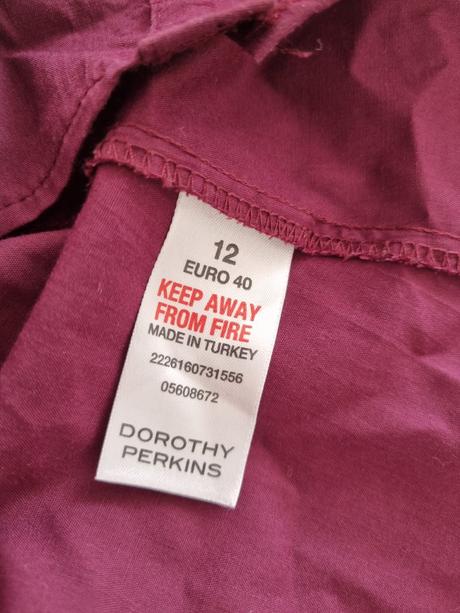 Bordová blúzka dorothy perkins 40, dorothy perkins,40
