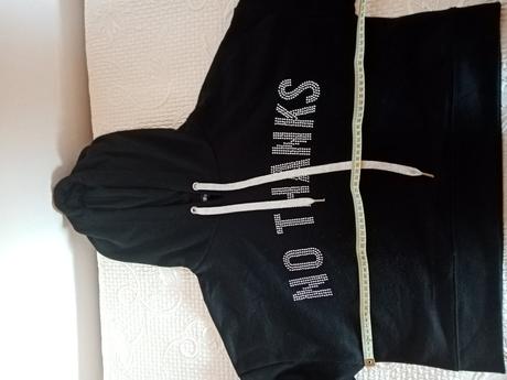 Crop top mikina no thanks, new yorker,l