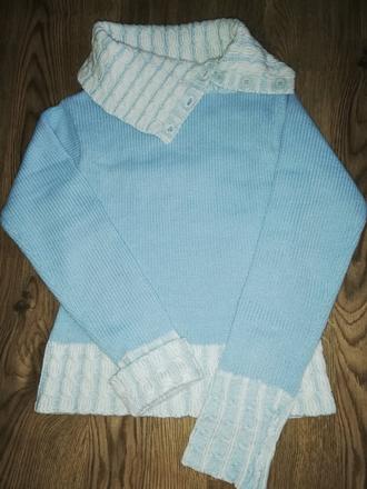 Modrý teplý svetrík, m