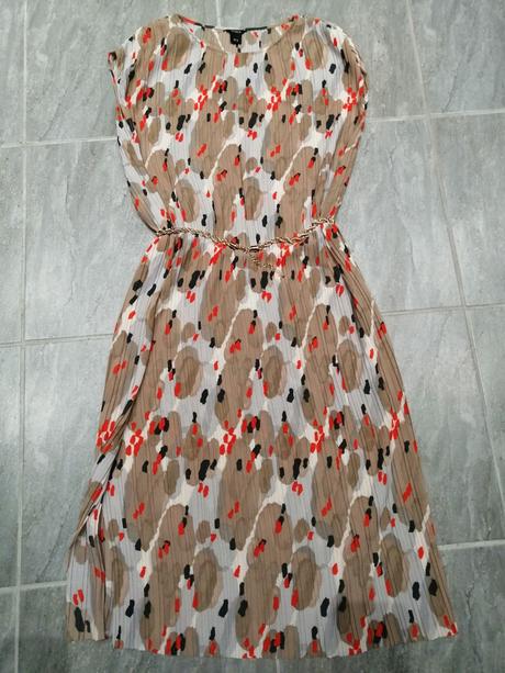 Vzorované plisované šaty lindex, vm-l, lindex,m