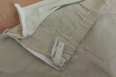 Tehotenská sukňa ľanová zn. mutti, nenosená, s