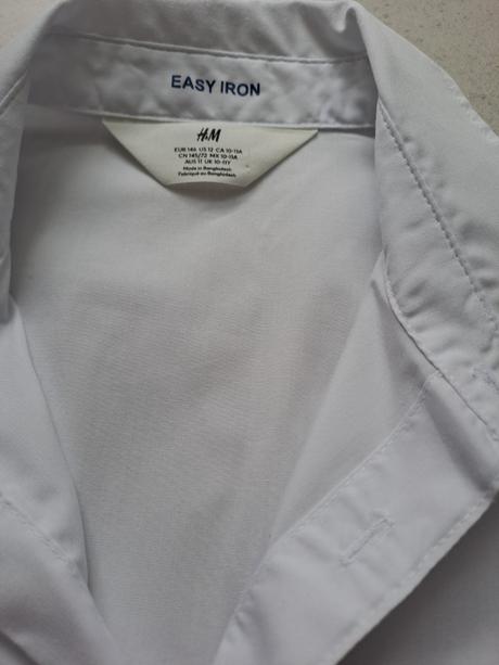 Biela košeľa, h&m,146