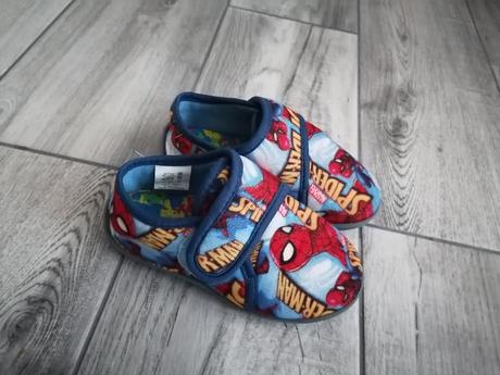 Teplé papučky spiderman - 28 + ortopedické vložky, 28
