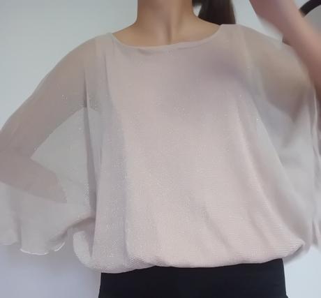 Blúzka s netopierími rukávmi, xs