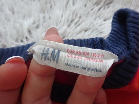 Svetrík zn. h&m - veľ. 98/104, h&m,98