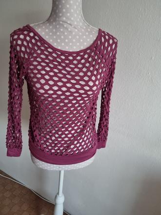 Bordový dierkovaný top 38, 38