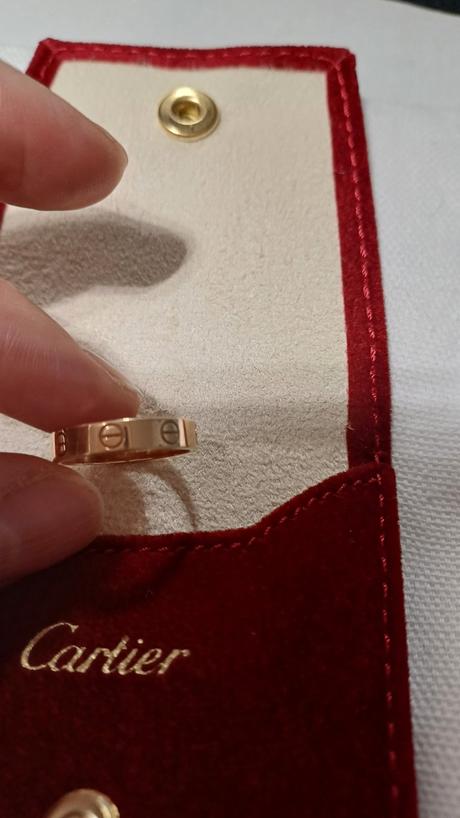 Cartier love ring 50 rose gold 18k,