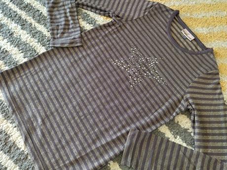 Pásikavé trblietavé tričko, pompdelux,134