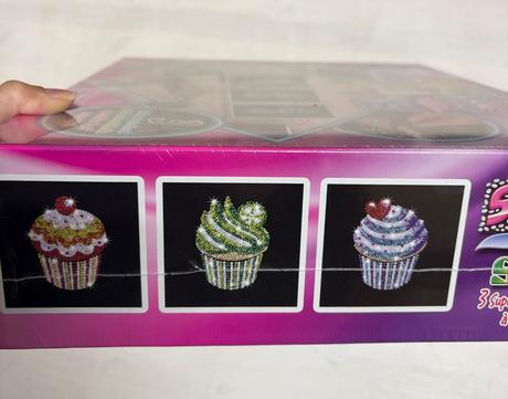 Napichovanie trblietavych koralok - muffiny, 