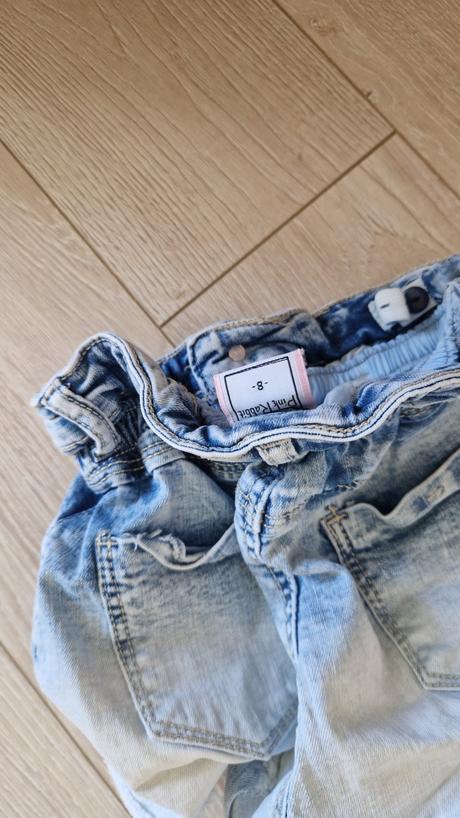 Riflové mini kraťasy, 128