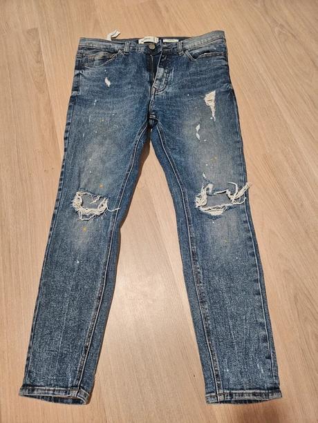 Pánske skinny jeans (pull&bear, bershka), m