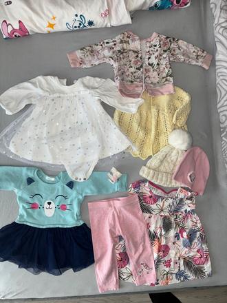 Oblečenie pre dievčatko + pribalím aj niečo naviac, 62