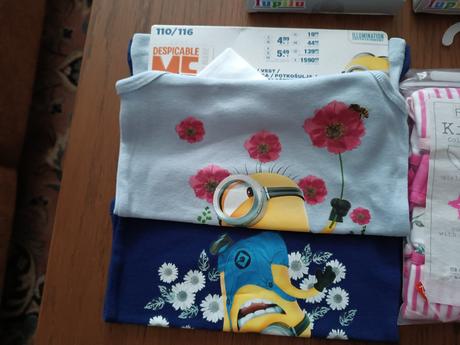 Tielko a nohavičky 5 balení, tričko, lupilu,116