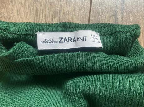 Zara upletovy vrubkovaný top, zara,s