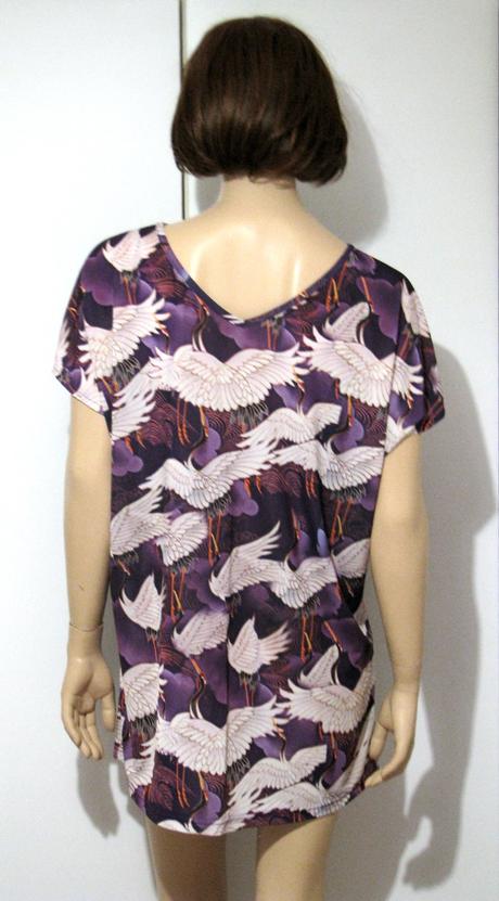 Dlhé tričko so žeriavmi, xxl