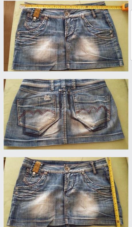 Riflova sukňa denim, m