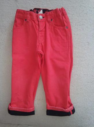 Červené nohavice h&m, h&m,80