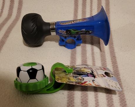 Detský zvonček a trubka na bicykel, 