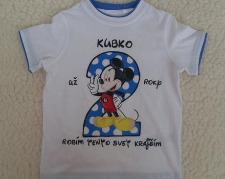 Rucne malovane tricko, 68 - 122