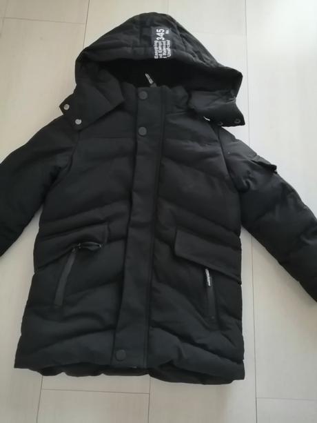 Bundička pre chlapcov zimna čierna vel. 116, lewro,116