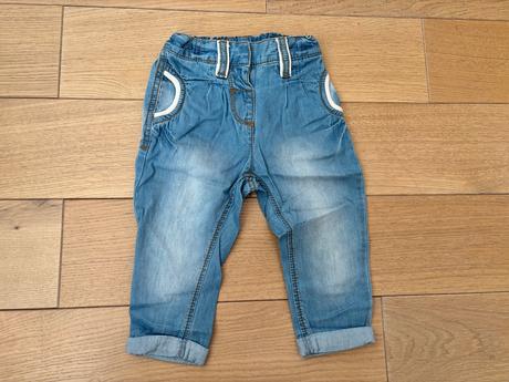 Bavlnené tenke nohavice next sregulovateľným pasom, next,80