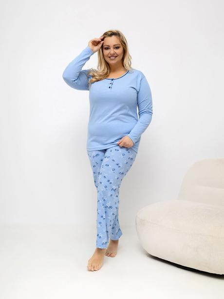 Dámske bavlnené pyžamo pre moletky jarka, 4xl / xl / xxl / xxxl
