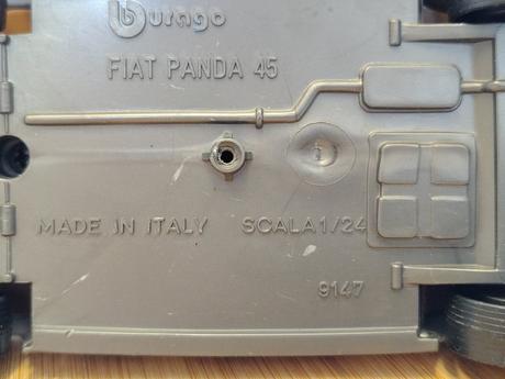 Retro model bburago fiat panda 45 rally 1983, 1/24,