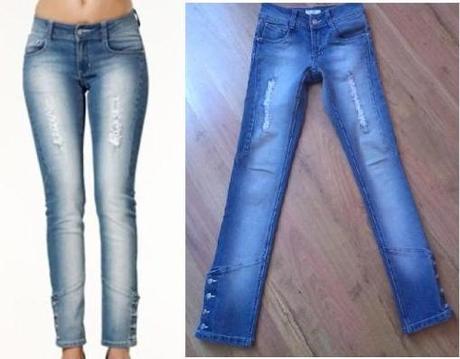 Skinny rifle halens s trhaným efektom xs/s, 26