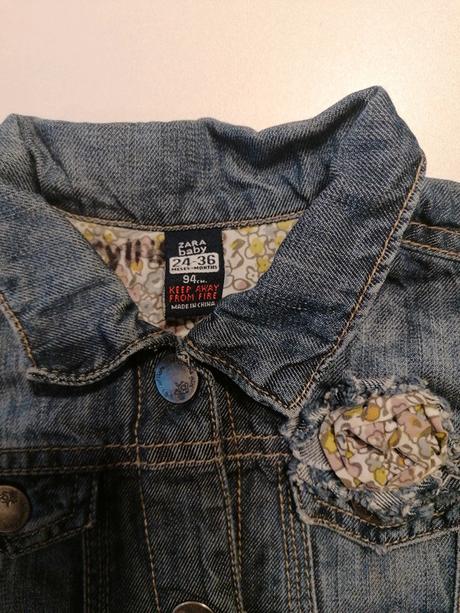 Riflová bunda, zara,98