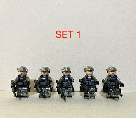 Figúrky moderní vojaci - (5ks),