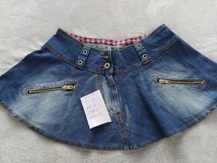 Mini riflova sukňa, xs