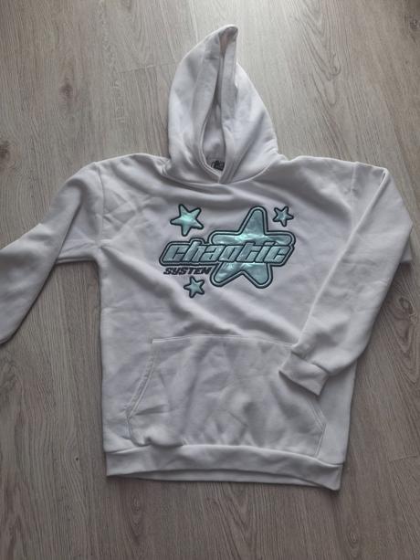 Nová snehovo-biela mikina s/m cropp, 36