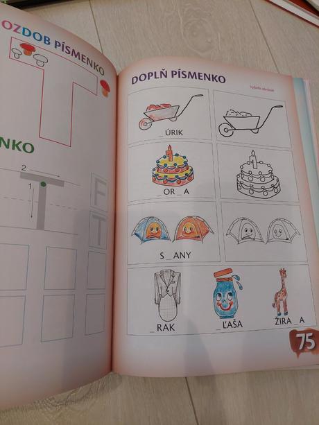 Kniha pre prváčikov písmená, rozprávky, atď,