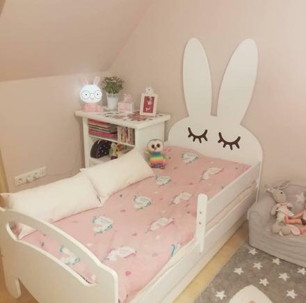 Detská posteľ králik,rôzne veľkosti,farby, šírka (cm): 80,dĺžka (cm): 180