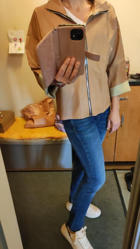 Dámska koženkova bundička, 