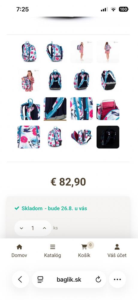 Školský batoh s lastovičkami a makmi topgal lynn 2,