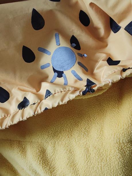 Lindex bunda 98 kvapky / dážď, lindex,98