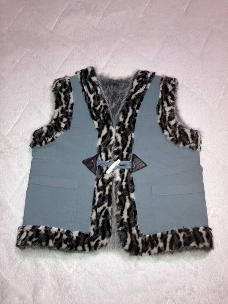 Kožušinková vesta pre dievča, 140