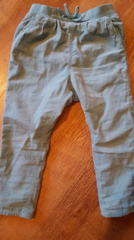 Kordove zateplene nohavice, h&m,92