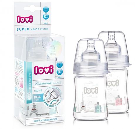 Sklenená fľaša diamond glass retro girl 250 ml, lovi