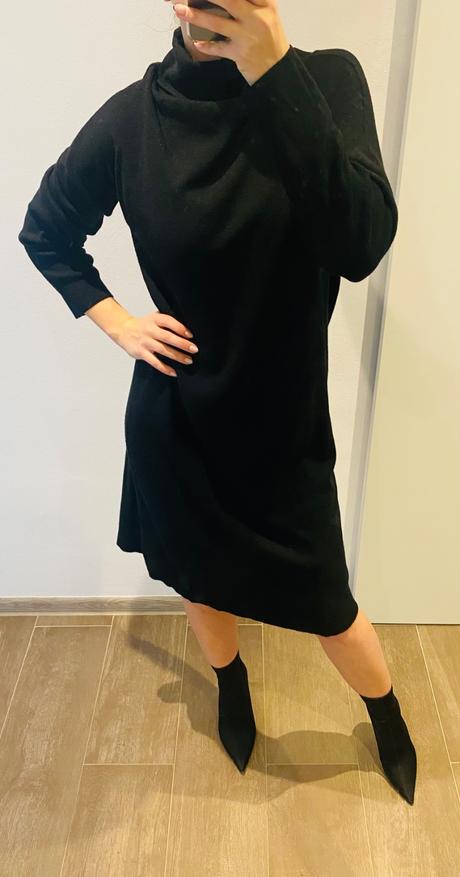 Čierne rolakove šaty suzy mix, xl