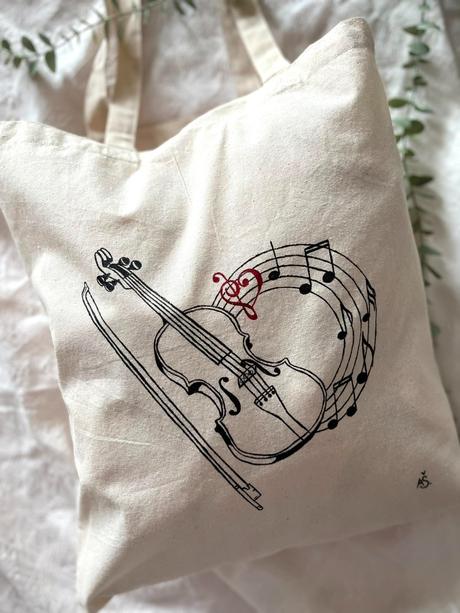 Plátené, ručne maľované tašky, 