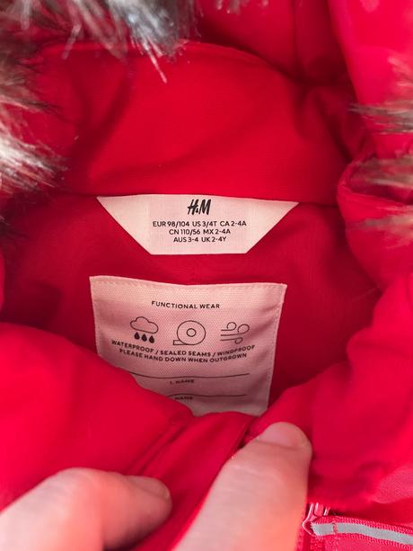 Zimný overal, h&m,104