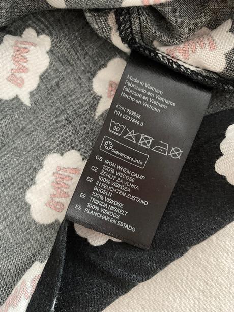 Croptop košeľa, h&m,34